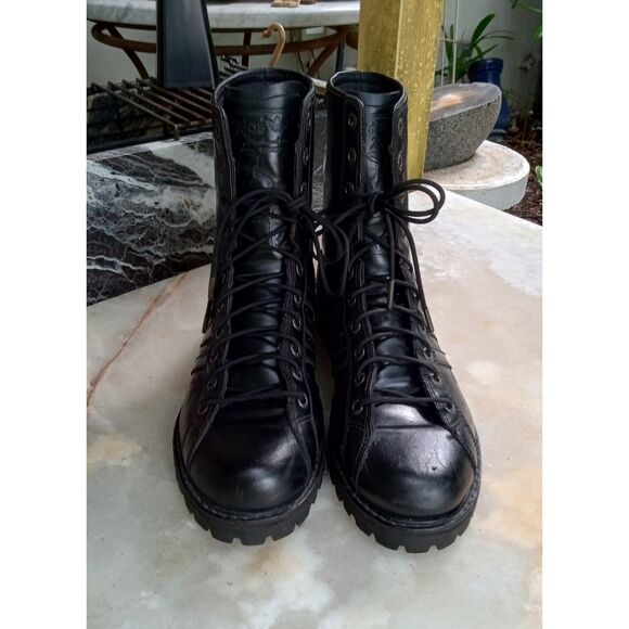 Vintage Adidas Muhammad Ali Black Leather Combat Boots, Men's sz. 12 - Picture 7 of 9